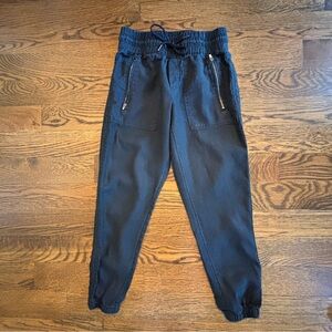 Athleta Cabo Linen Jogger Pants Black Size 0 Petite
